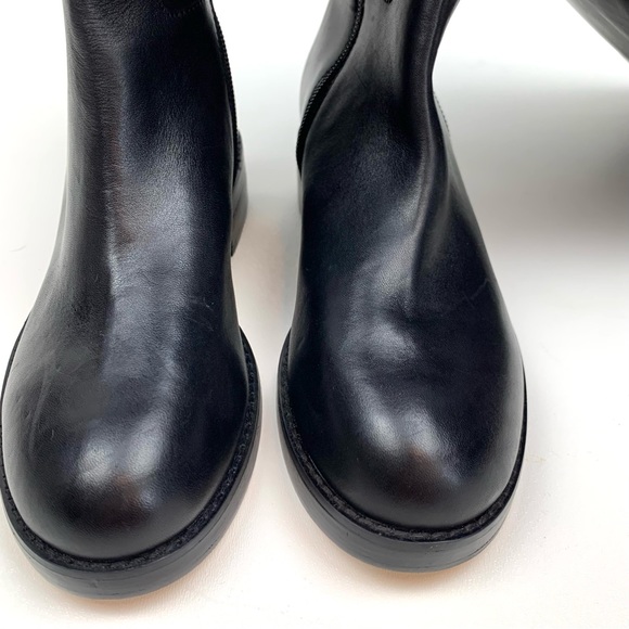 Sanctuary Boots Tall Black Leather Riding Equestrian Righton Anthropologie Sz 5 - Picture 5 of 13